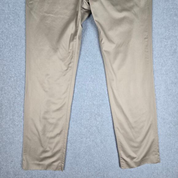 Bonobos 35x32 Beige Wednesday Slim Chino Flat Front Dress Pants - Picture 6 of 16